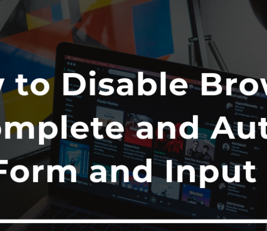 How do you disable browser Autocomplete on web form field / input tag?
