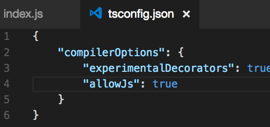 Experimental decorators warning in TypeScript compilation