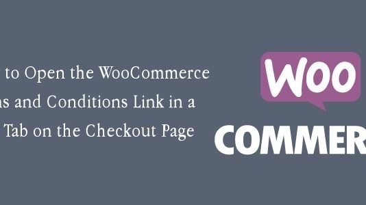 How to Open the WooCommerce Terms and Conditions Link in a New Tab